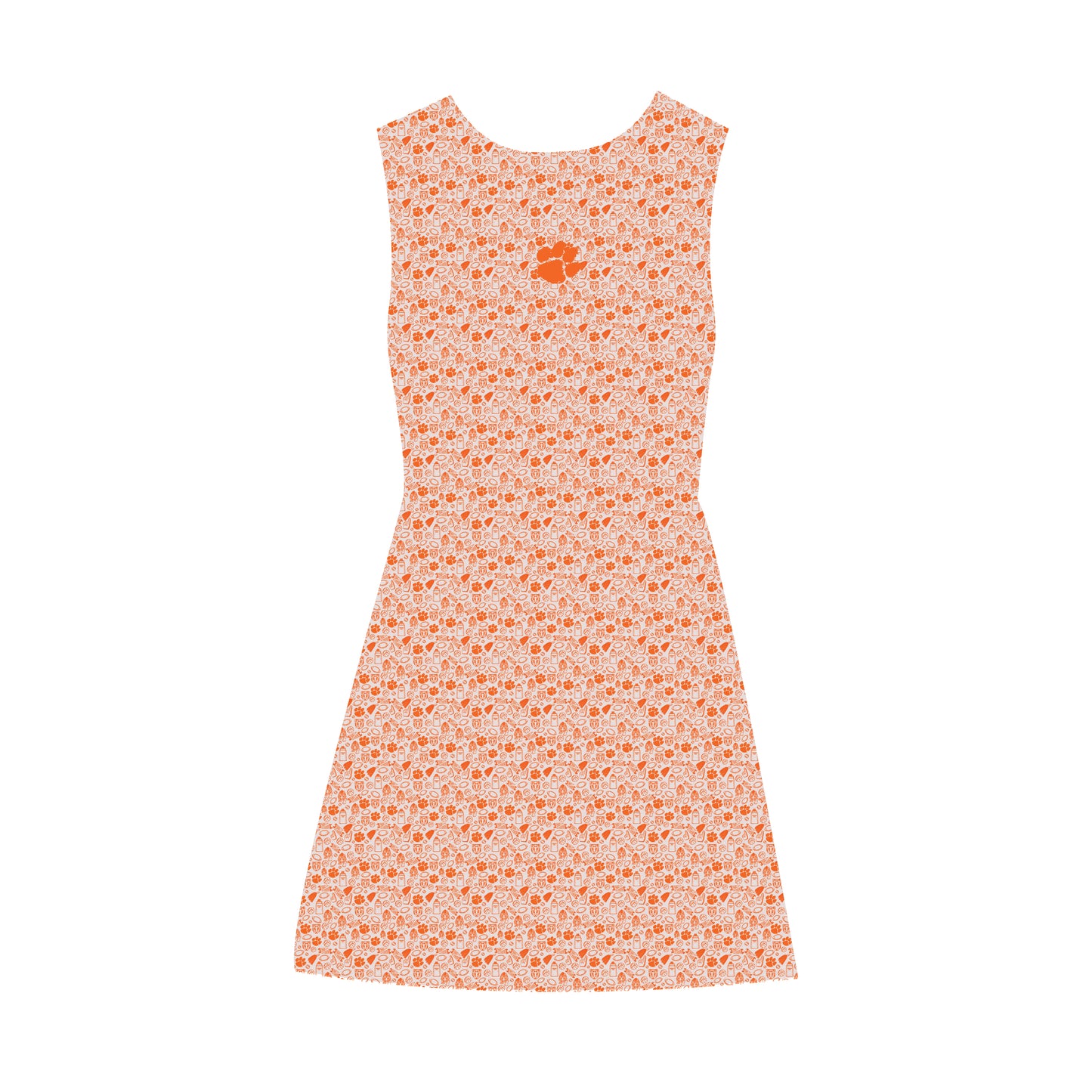 The Grace Pattern Dress Clemson | Toddler/Youth Orange