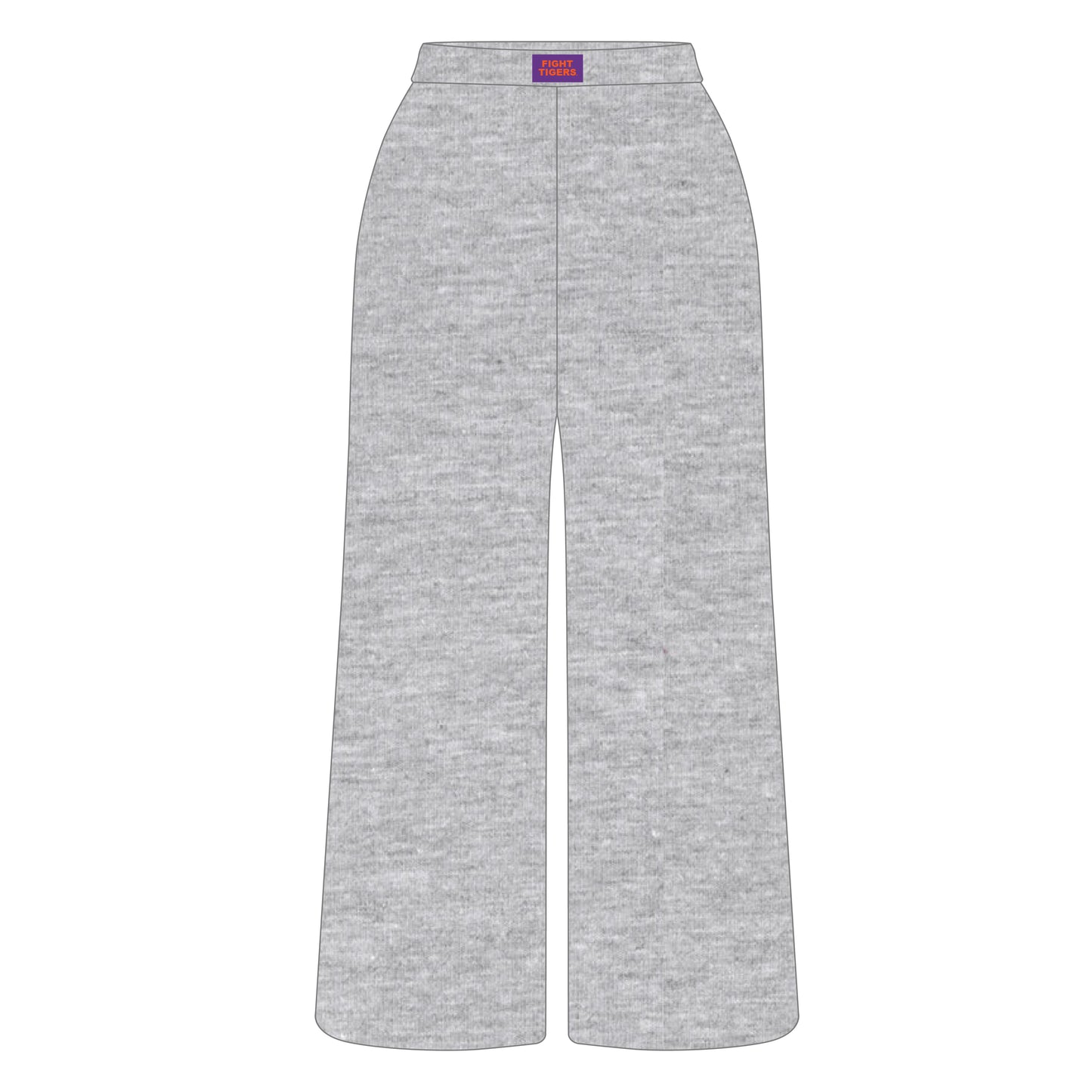 The Ava Airy Pants Fight Tigers Woven Label | Heather Grey