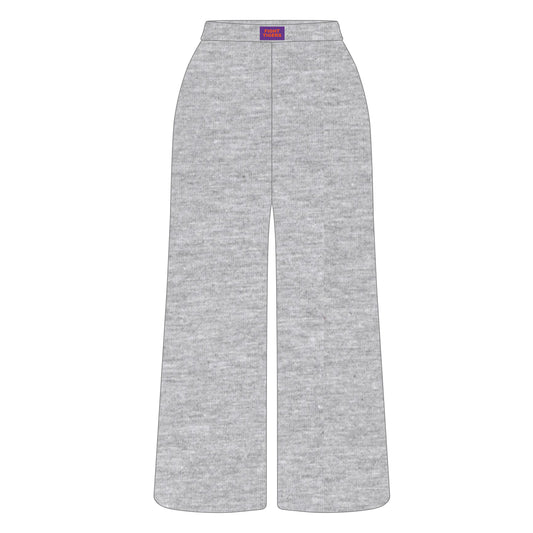 The Ava Airy Pants Fight Tigers Woven Label | Heather Grey