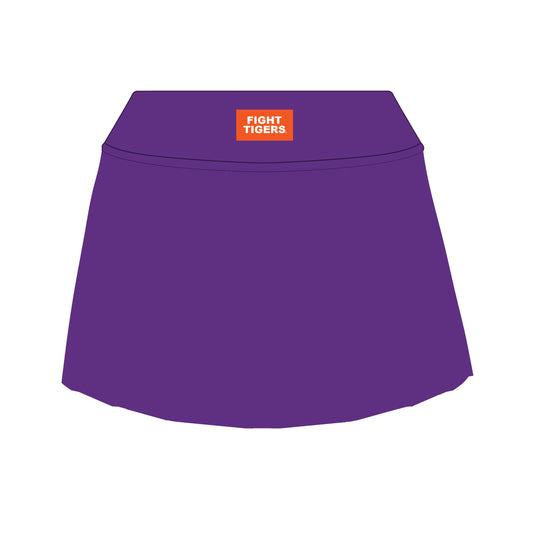 The Alli Tennis Skort Fight Tigers Woven Label | Purple