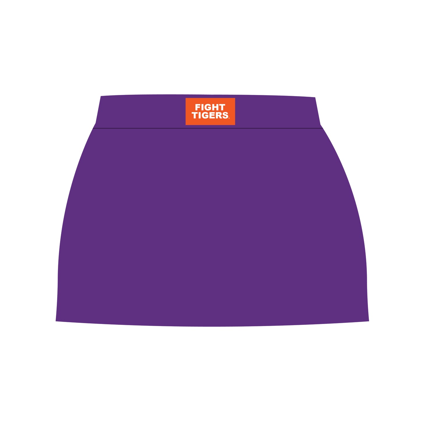 The Hayden High Waisted Skort Fight Tigers Woven Label | Youth Purple