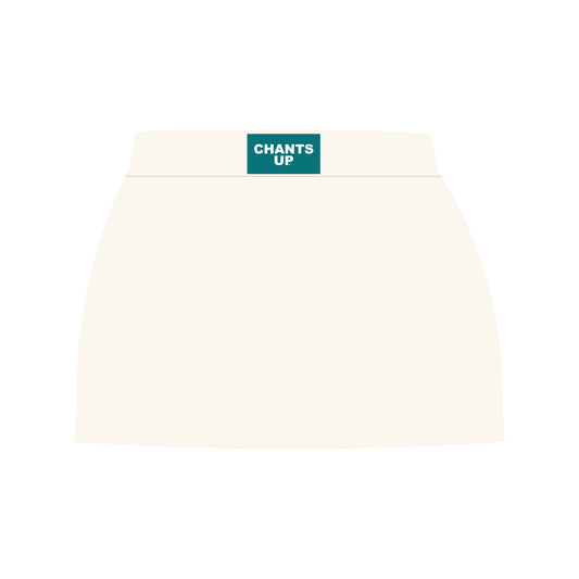 The Hayden High Waisted Skort Chants Up Woven Label | Bone