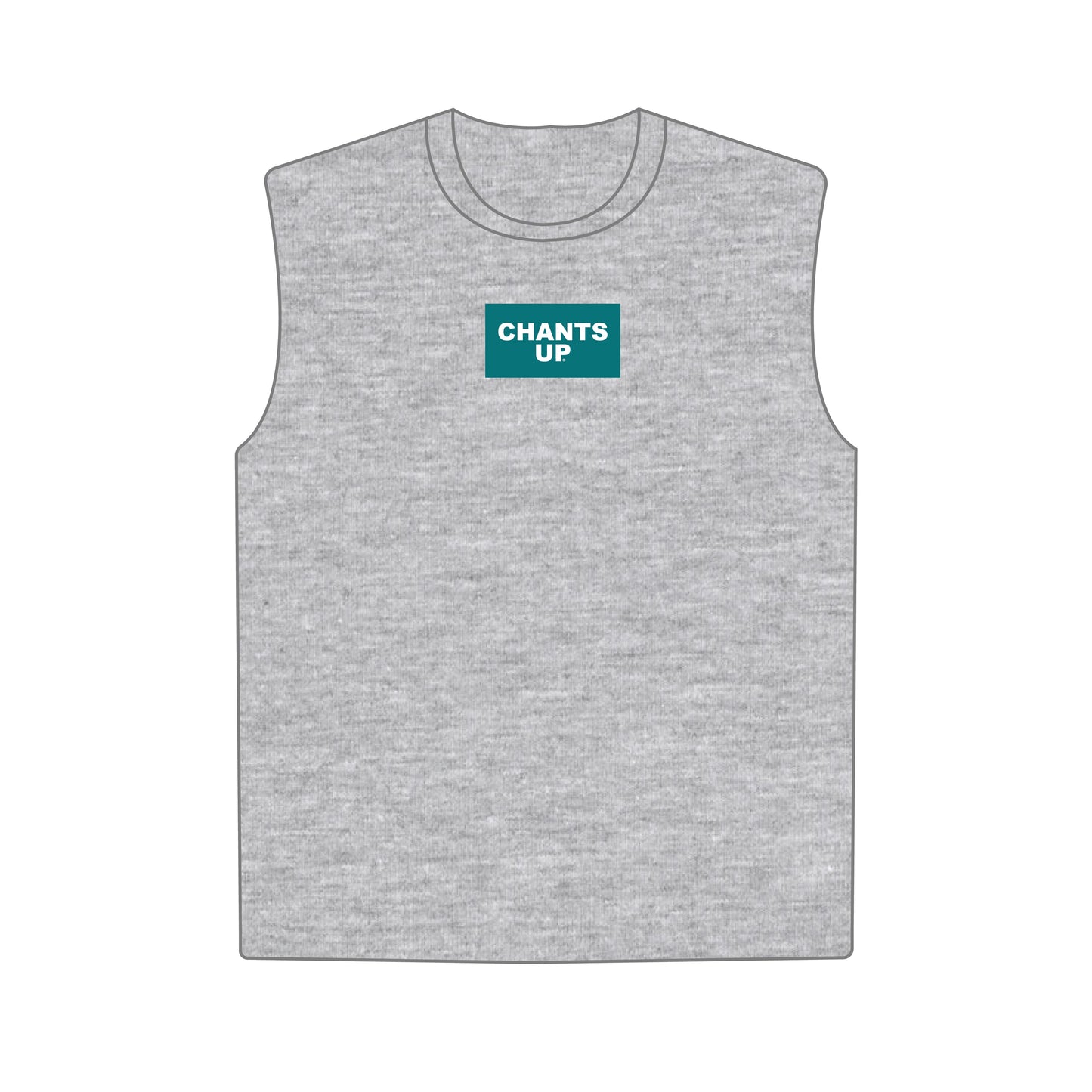 The Anna Active Tank Chants Up Woven Label | Heather Grey