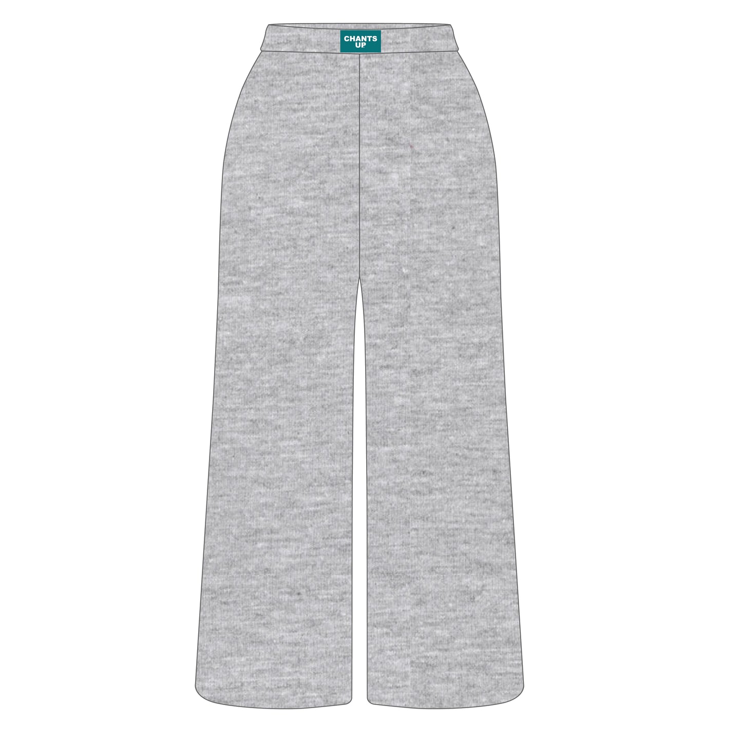 The Ava Airy Pants Chants Up Woven Label | Heather Grey