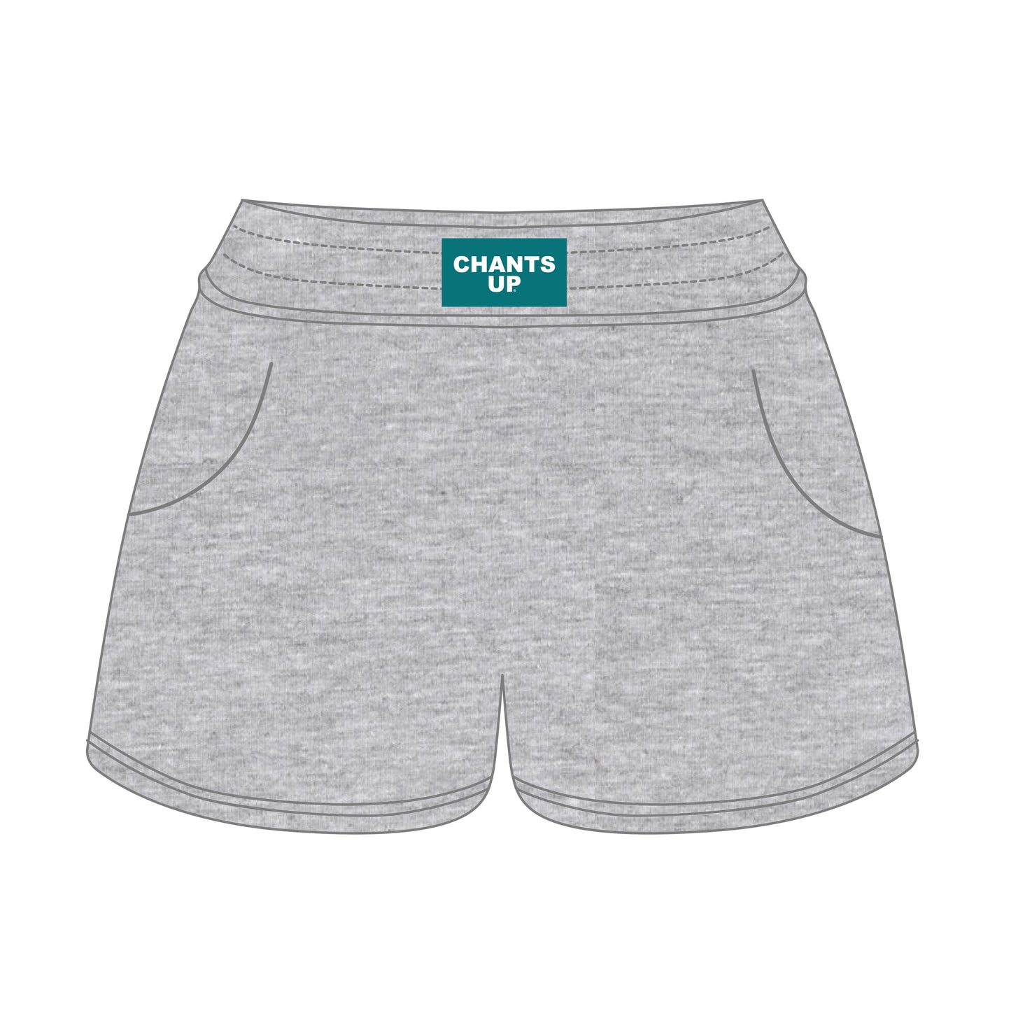 The Ava Airy Shorts Chants Up Woven Label | Youth Heather Grey