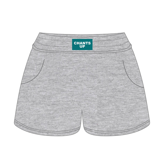 The Ava Airy Shorts Chants Up Woven Label | Heather Grey