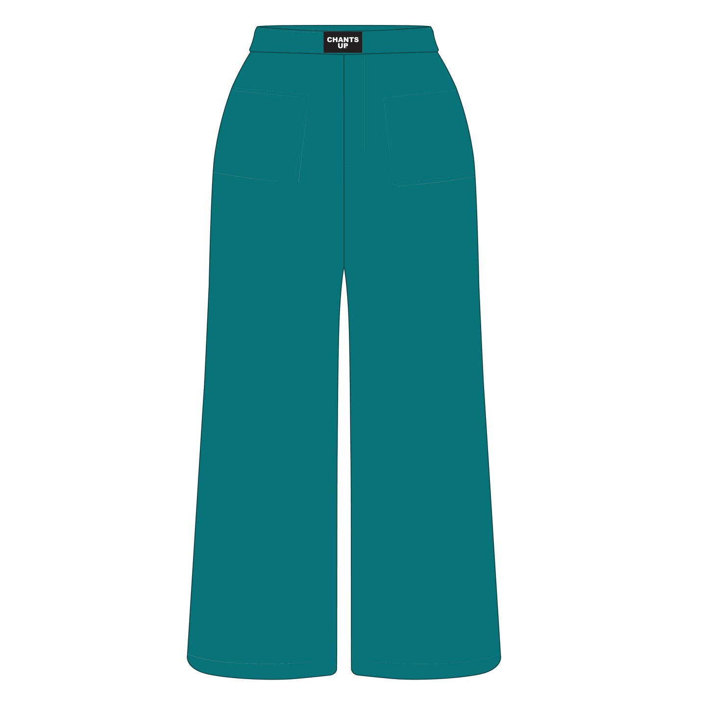 The Ava Airy Pants Chants Up Woven Label | Teal