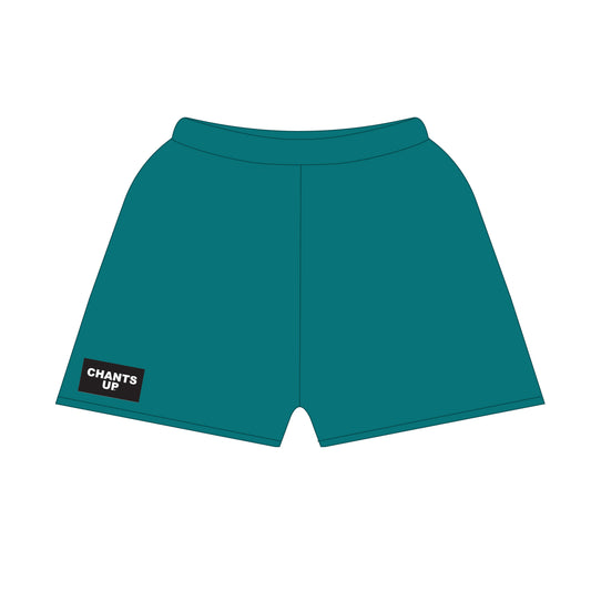 The Becca Shorts Chants Up Woven Label | Teal