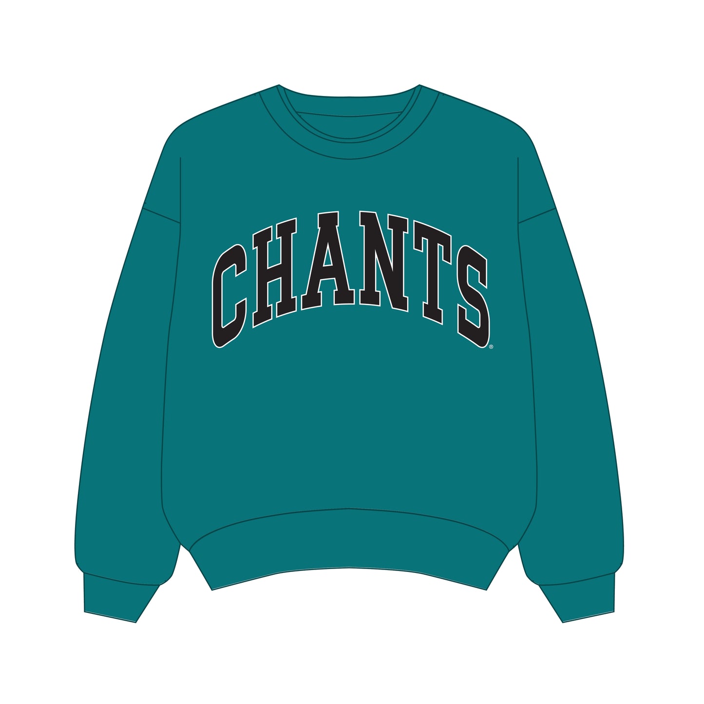 The Olivia Oversized Crewneck Coastal Carolina | Teal