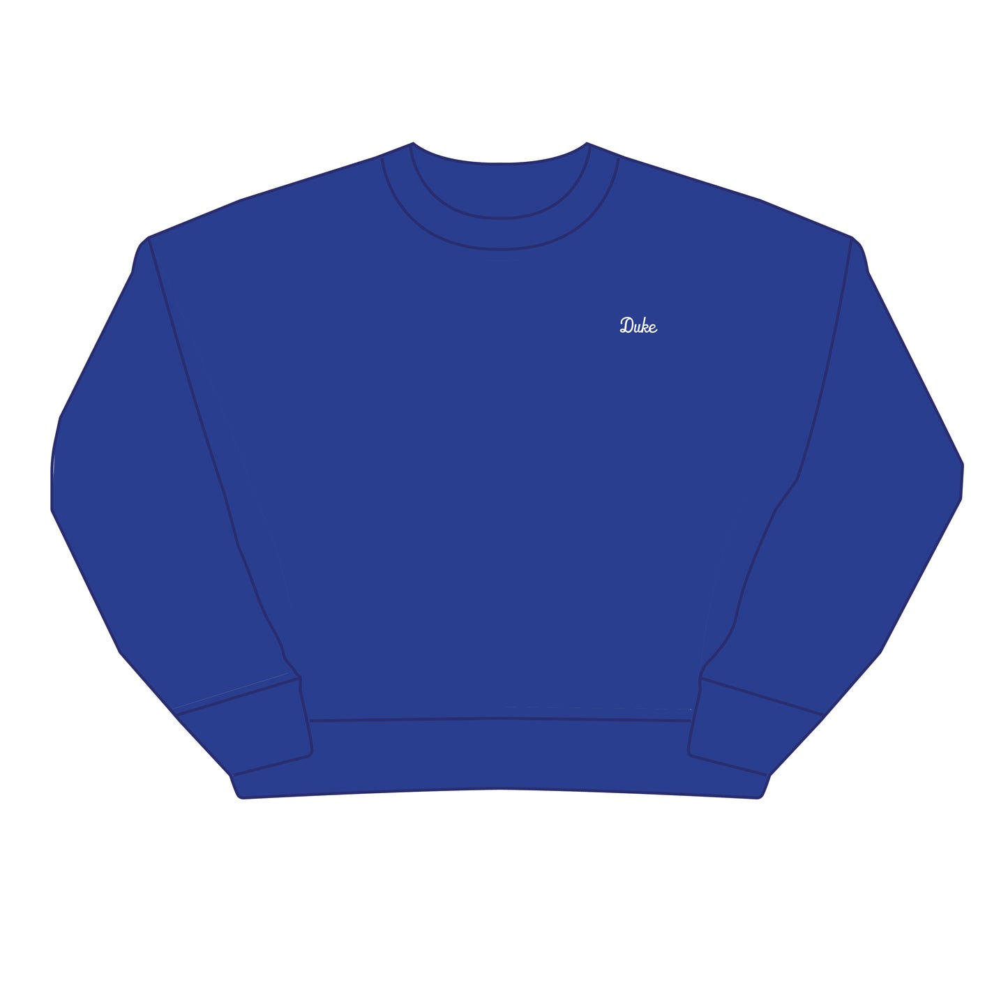The Brooke Solid Crewneck Duke | Royal