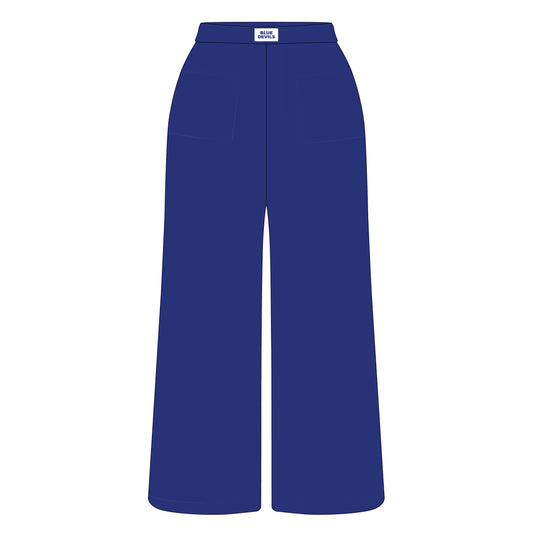 The Ava Airy Pants Blue Devils Woven Label | Royal