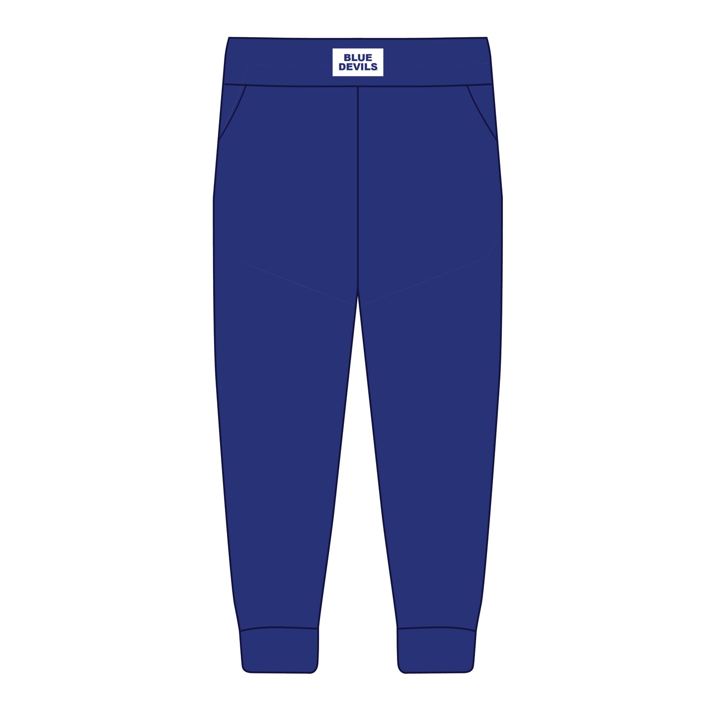 The Becca Joggers Blue Devils Woven Label | Royal