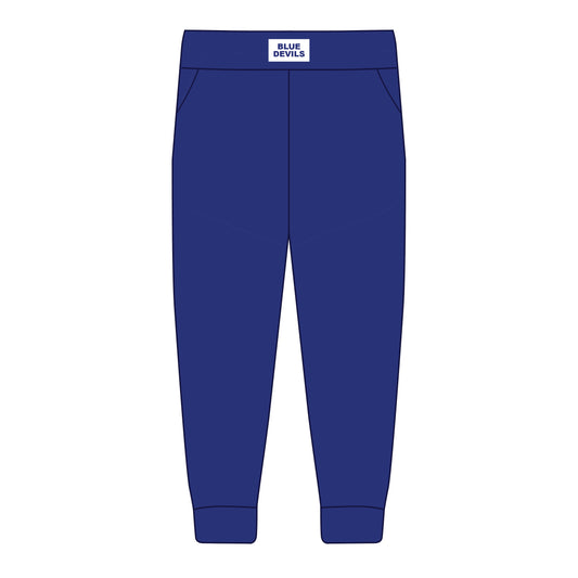 The Becca Joggers Blue Devils Woven Label | Royal