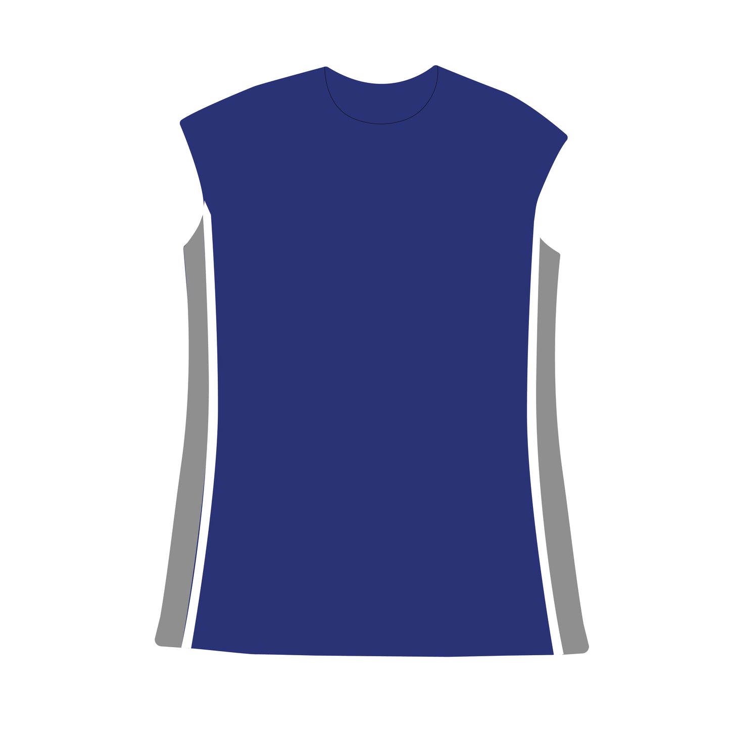 The Campbell Cap Sleeve Dress Blue Devils Woven Label | Royal