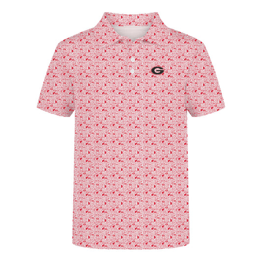 The James Polo Georgia | Youth Bright Red