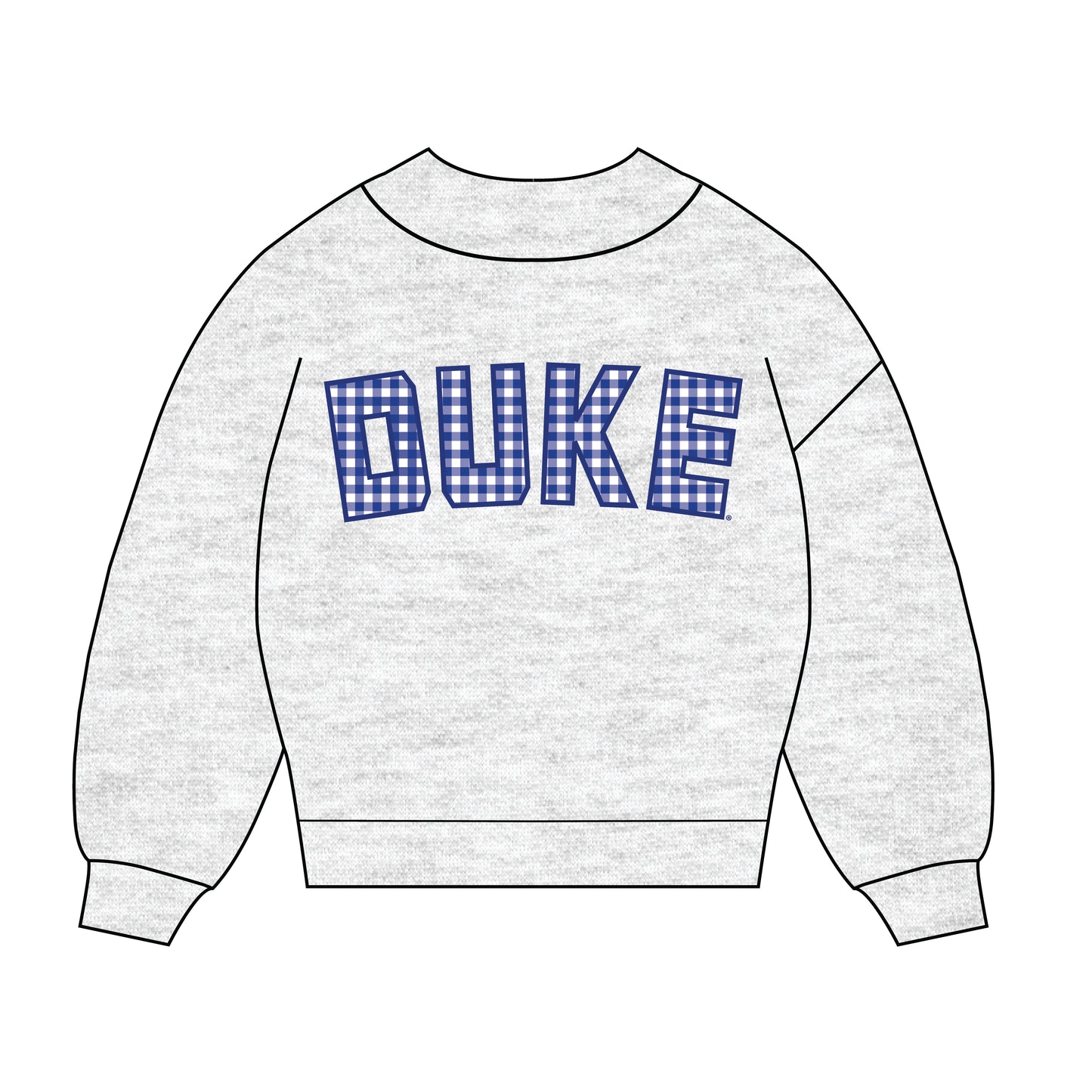 The Mallory Gingham Mockneck Duke | Ash