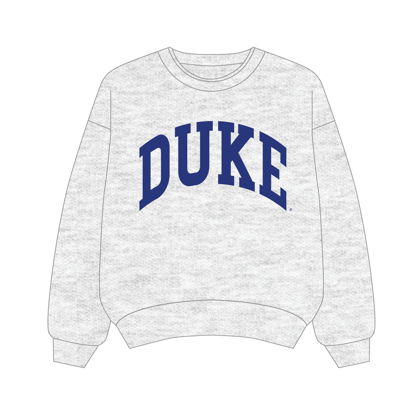The Olivia Oversized Crewneck Duke | Ash