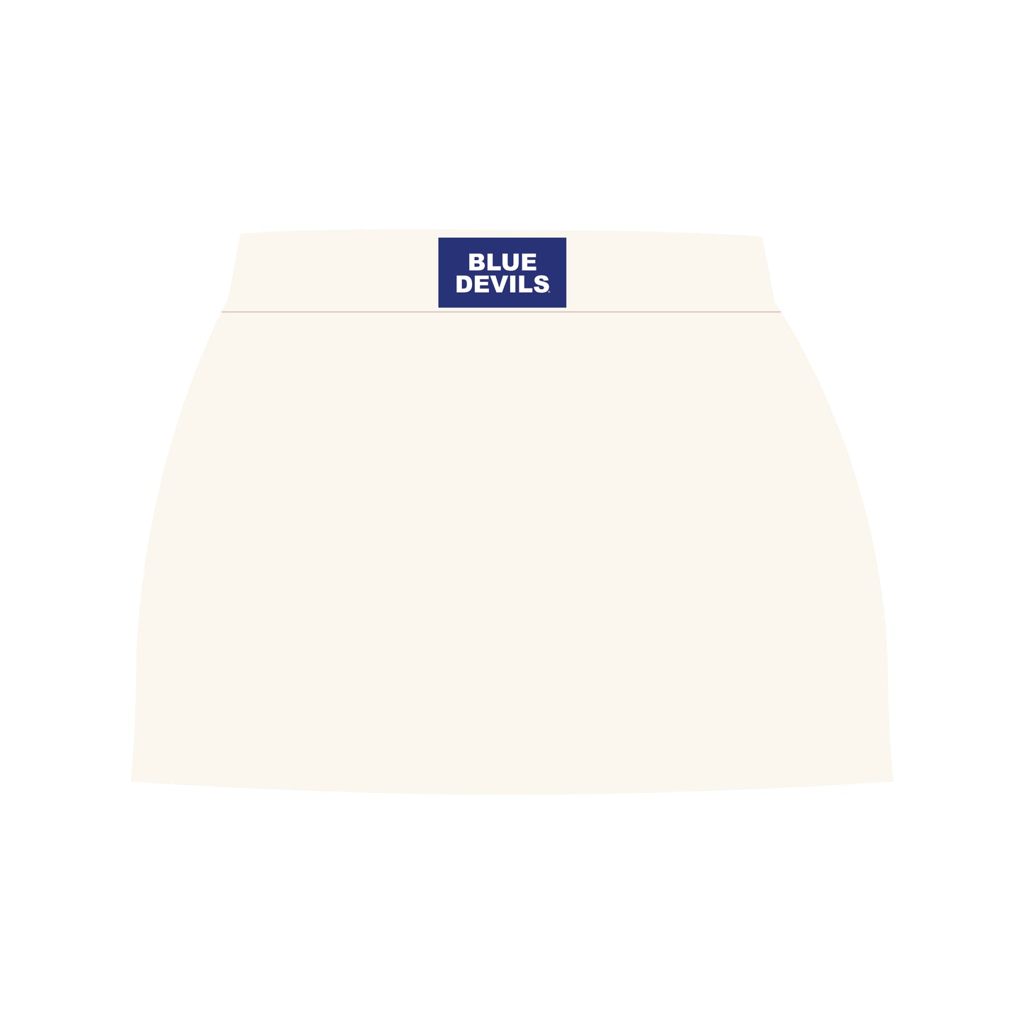 The Hayden High Waisted Skort Blue Devils Woven Label | Bone