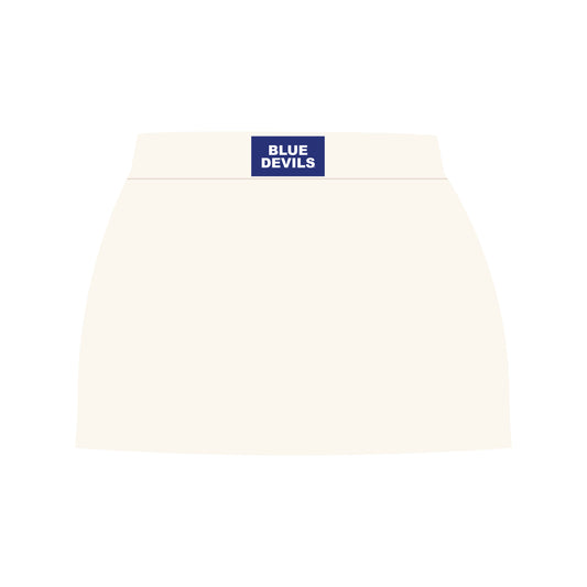 The Hayden High Waisted Skort Blue Devils Woven Label | Bone