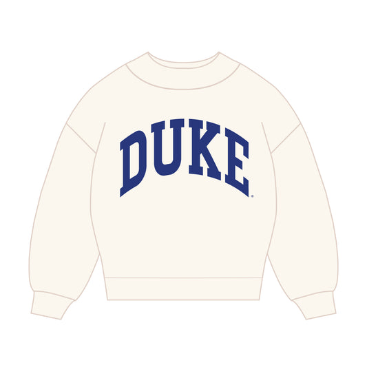 The Madi Classic Mockneck Duke Applique | Bone