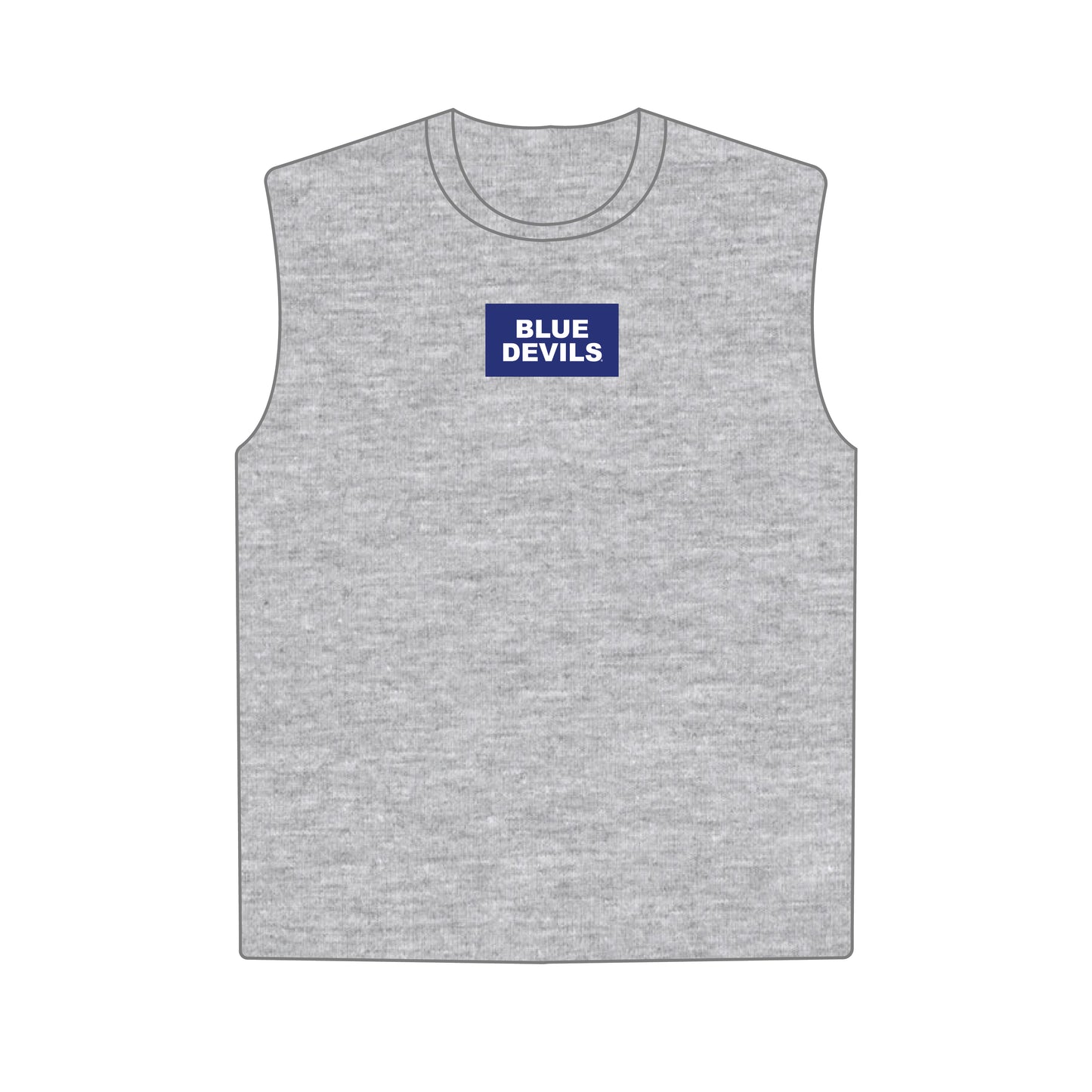 The Anna Active Tank Blue Devils Woven Label | Heather Grey