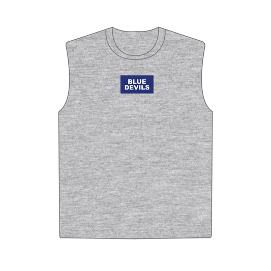 The Anna Active Tank Blue Devils Woven Label | Heather Grey