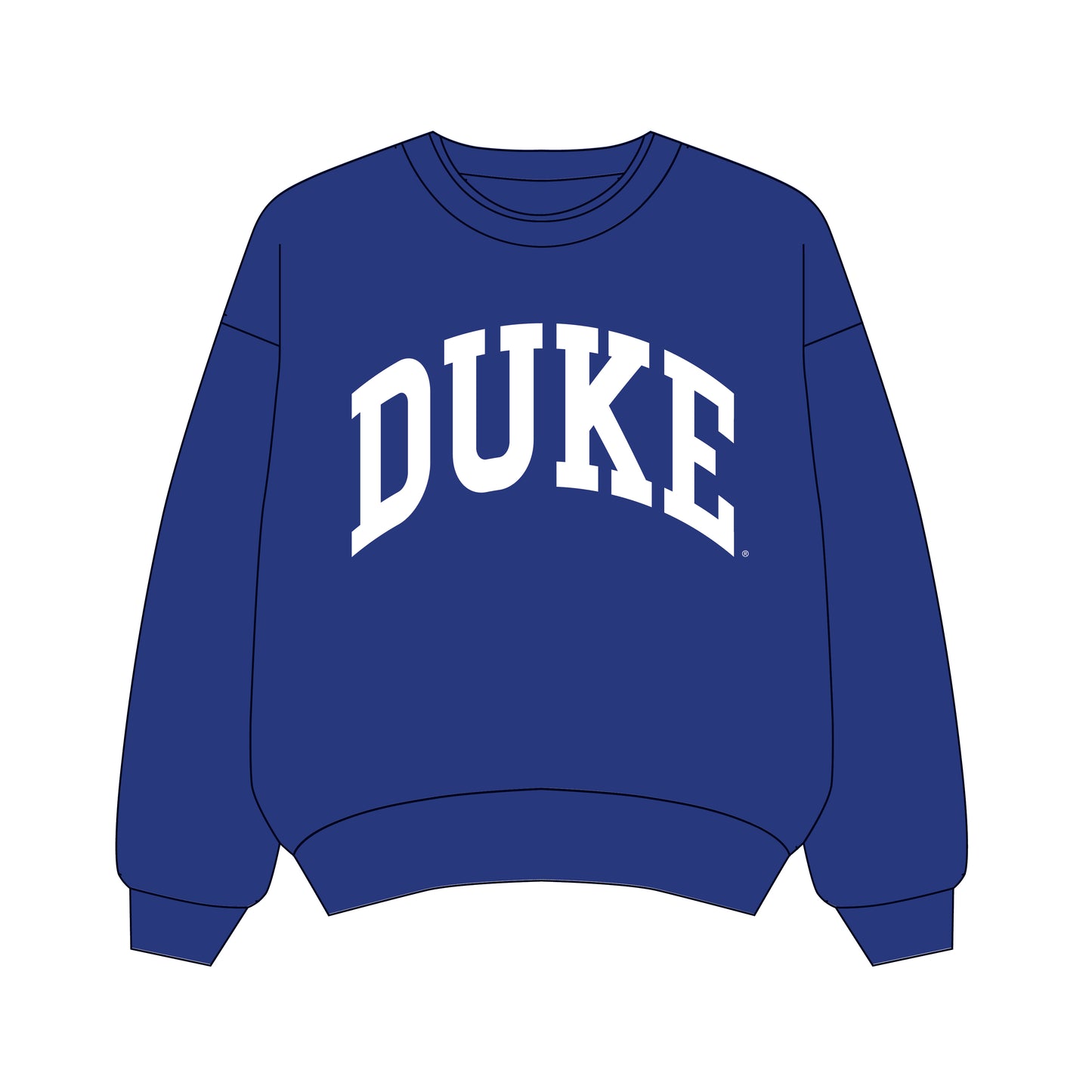 The Olivia Oversized Crewneck Duke | Royal