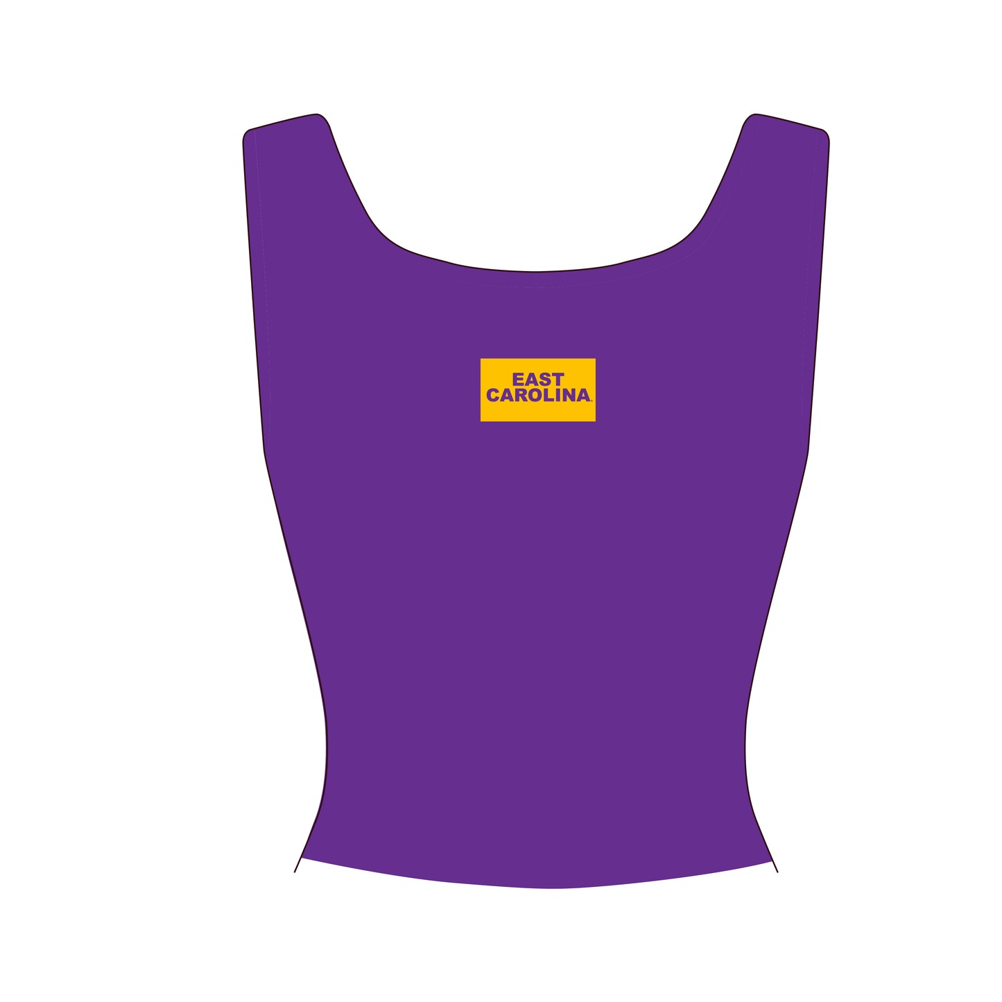 The Alli Airy Tank East Carolina Woven Label | Purple
