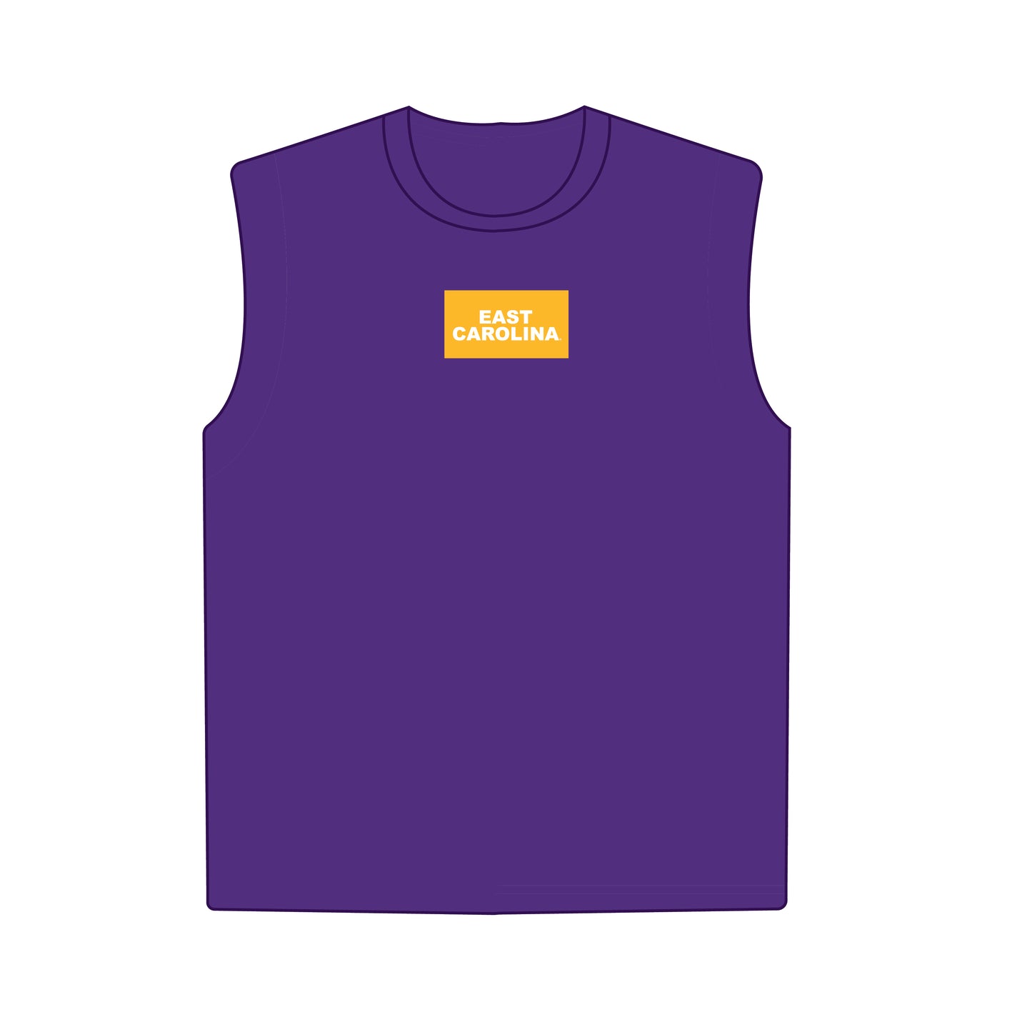 The Anna Active Tank East Carolina Woven Label | Purple