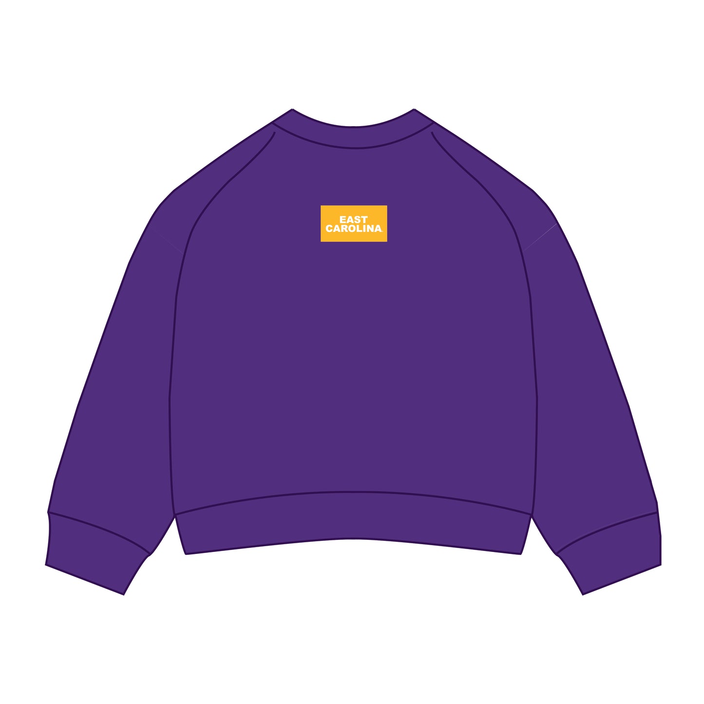The Ava Airy Crewneck East Carolina Woven Label | Youth Purple