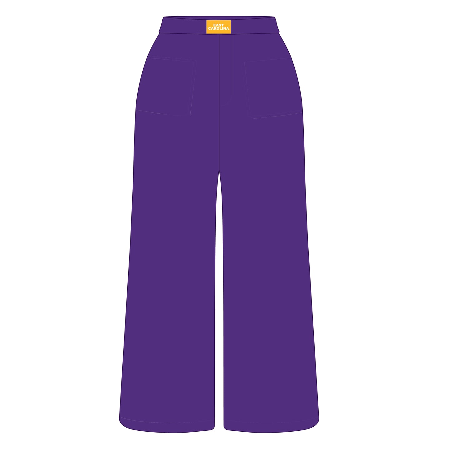 The Ava Airy Pants East Carolina Woven Label | Purple