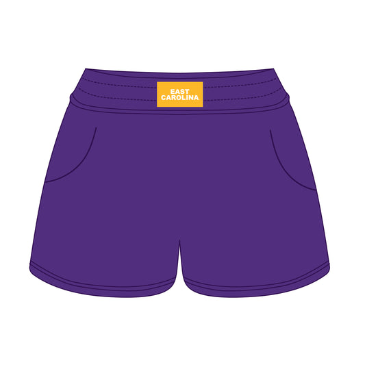 The Ava Airy Shorts East Carolina Woven Label | Purple