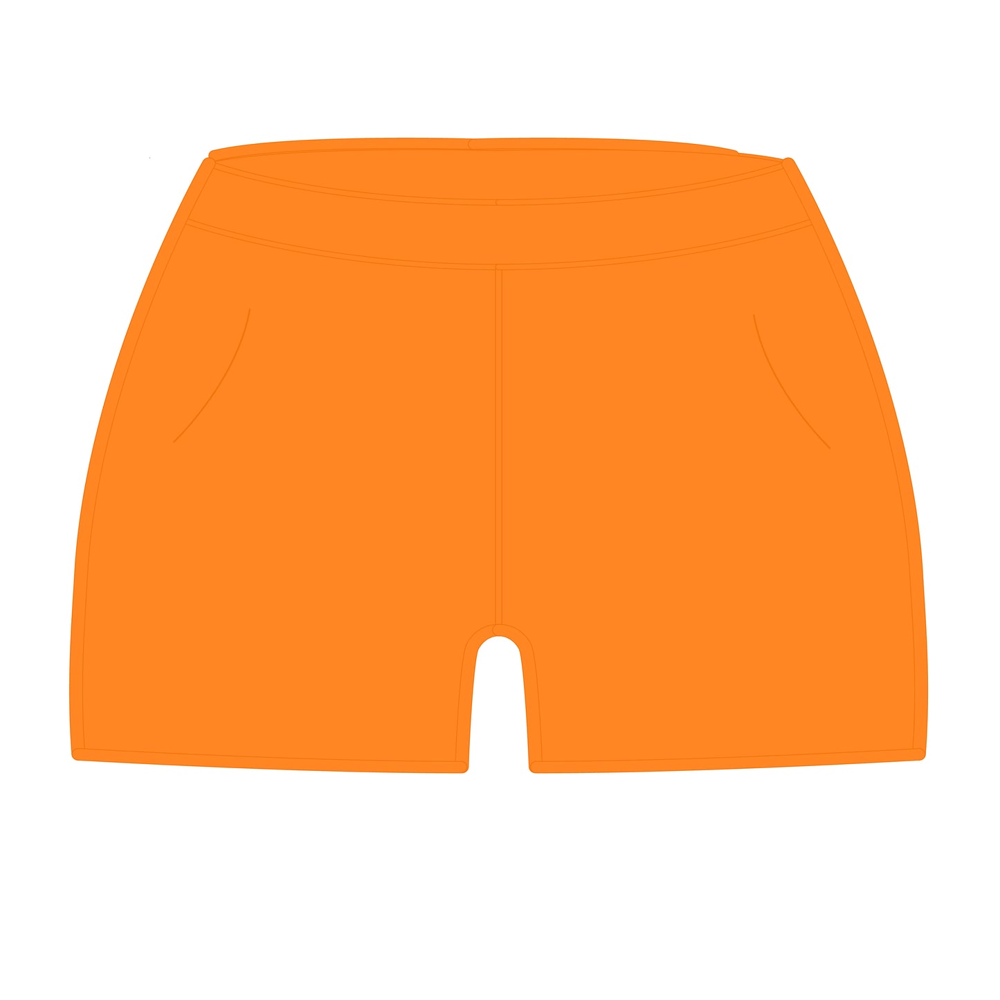 The Ella Everyday Shorts | Bright Orange