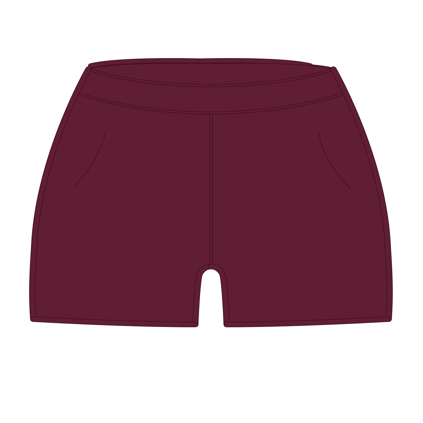 The Ella Everyday Shorts | Maroon