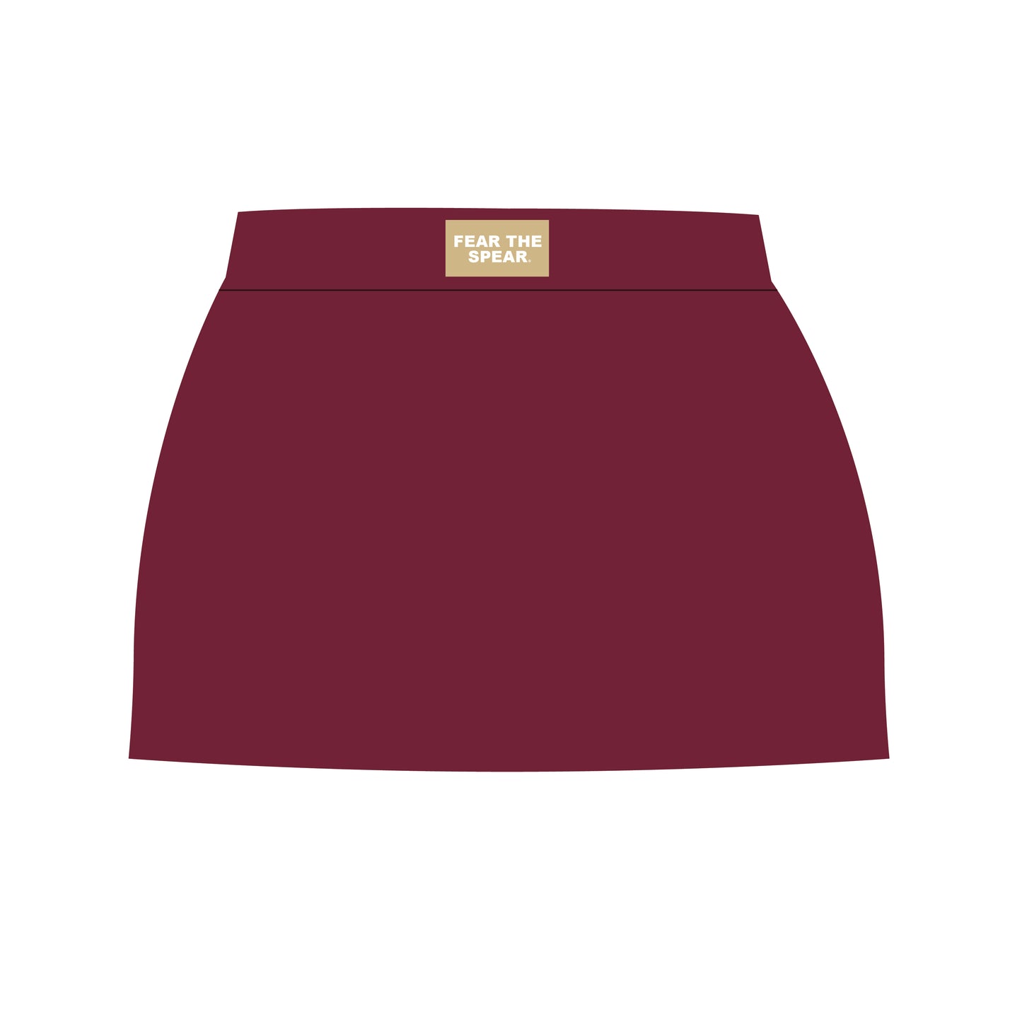 The Anna Active Skort Fear The Spear Woven Label | Garnet