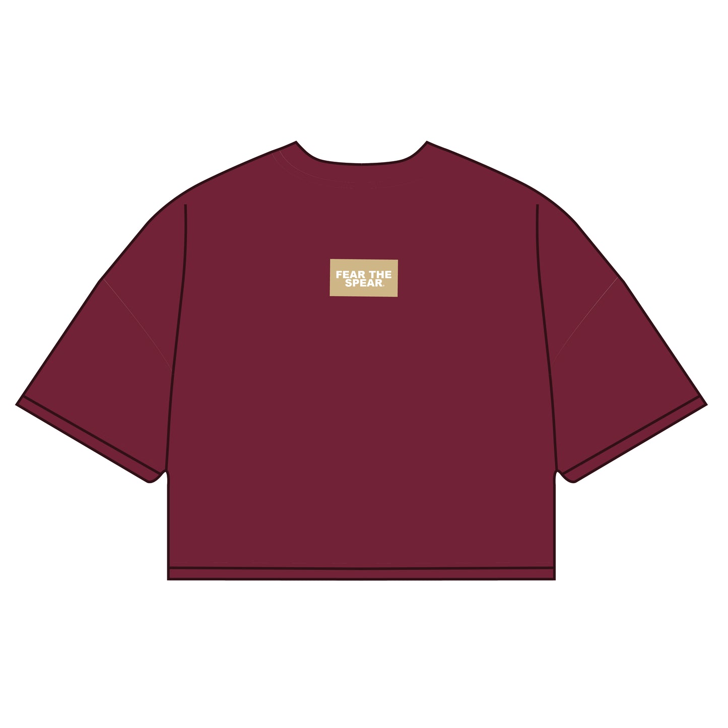 The Kristen Airy Shirt Fear The Spear Woven Label | Garnet