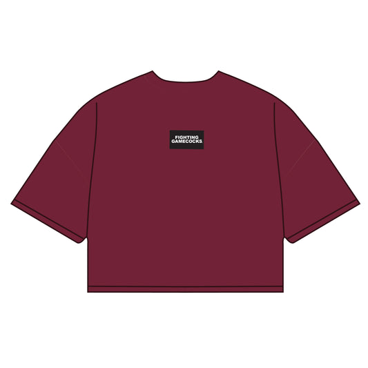 The Kristen Airy Shirt Fighting Gamecocks Woven Label | Maroon