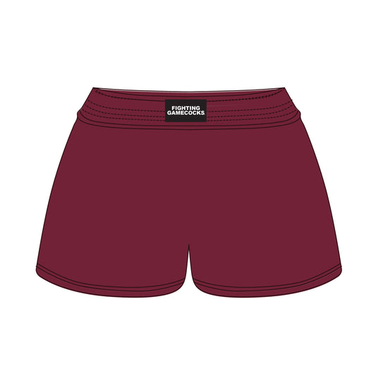 The Liz Nylon Shorts Fighting Gamecocks Woven Label | Maroon