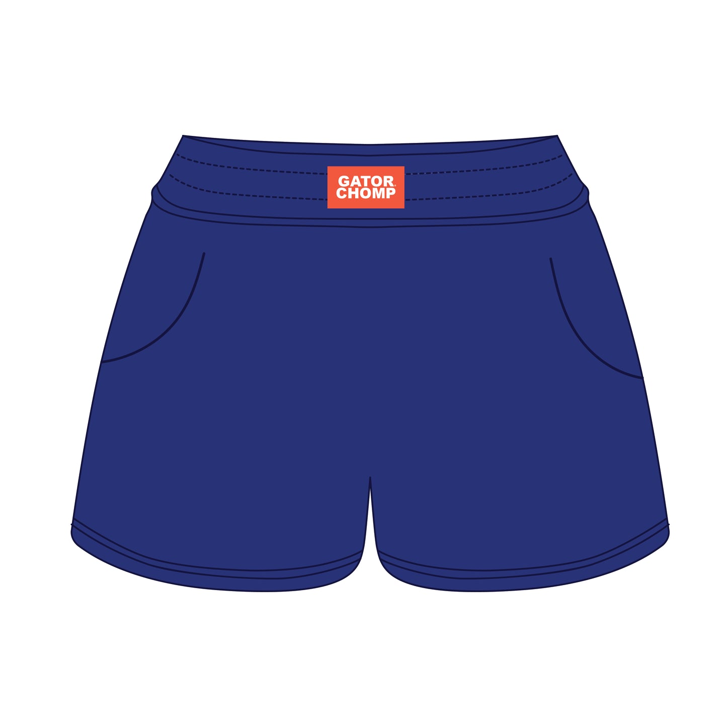 The Ava Airy Shorts Gator Chomp Woven Label | Youth Royal