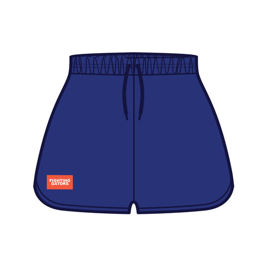 The Kristen Airy Lounge Shorts Fighting Gators Woven Label | Royal