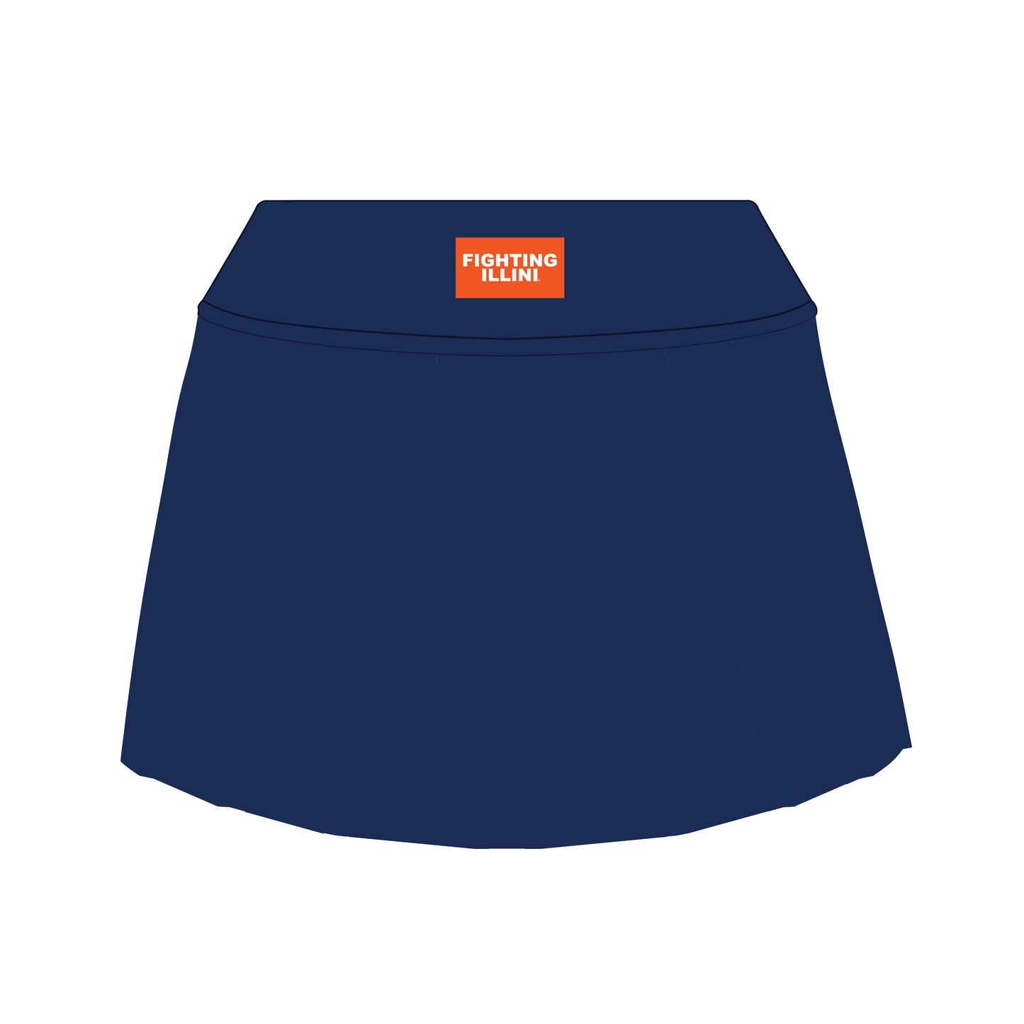 The Alli Tennis Skort Fighting Illini Woven Label | Youth Navy