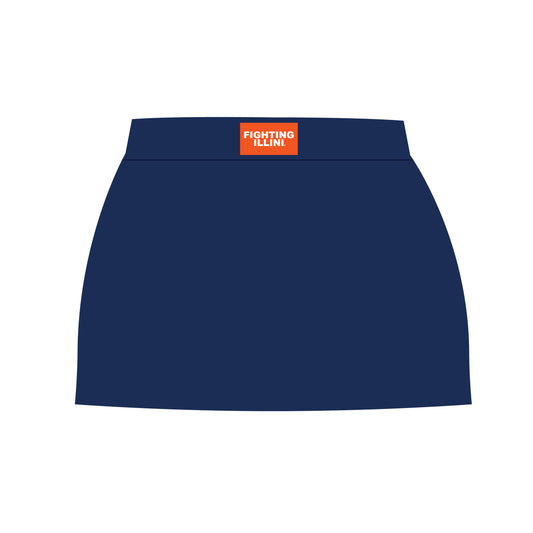 The Anna Active Skort Fighting Illini Woven Label | Navy