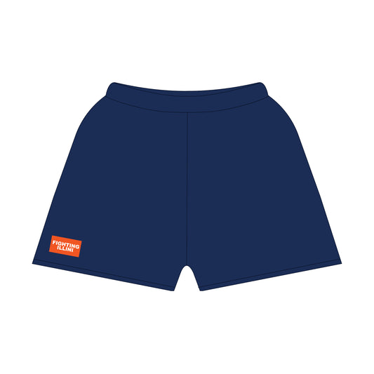 The Becca Shorts Fighting Illini Woven Label | Youth Navy