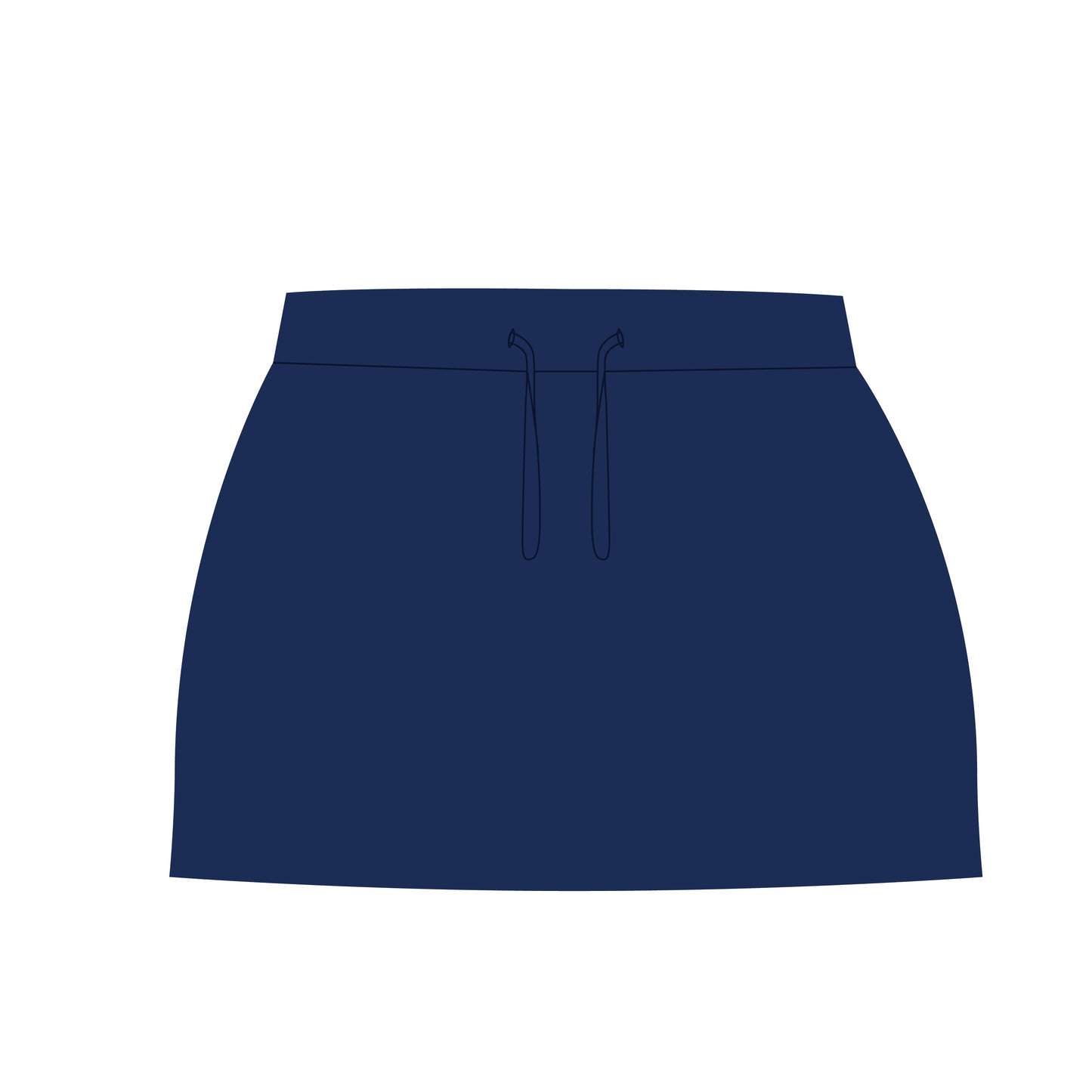 The Anna Active Skort Fighting Illini Woven Label | Navy