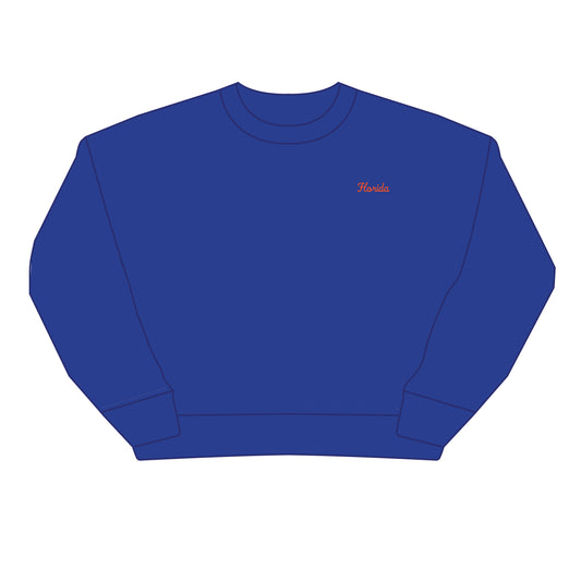 The Brooke Solid Crewneck Florida | Royal