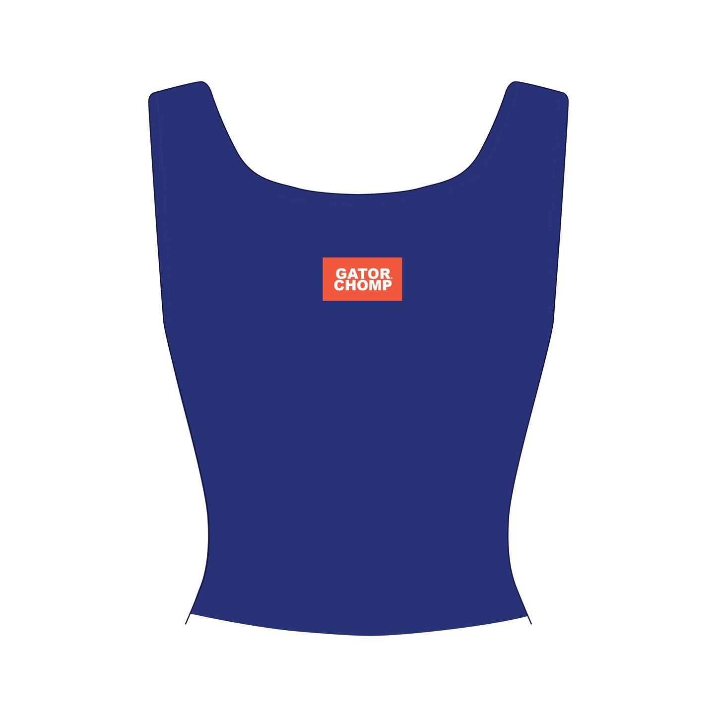 The Alli Ribbed Tank Gator Chomp Woven Label | Royal
