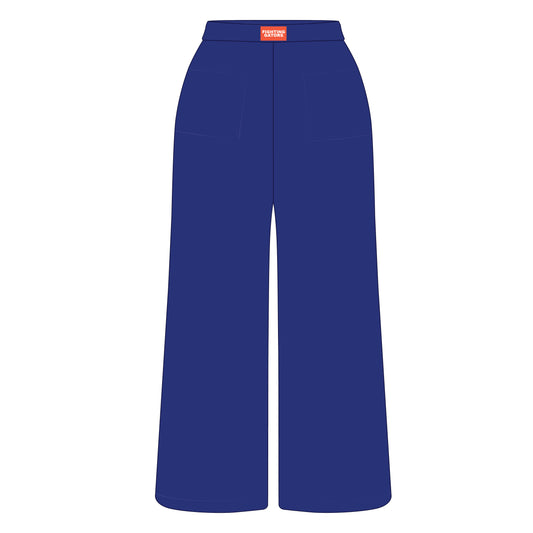 The Ava Airy Pants Fighting Gators Woven Label | Royal