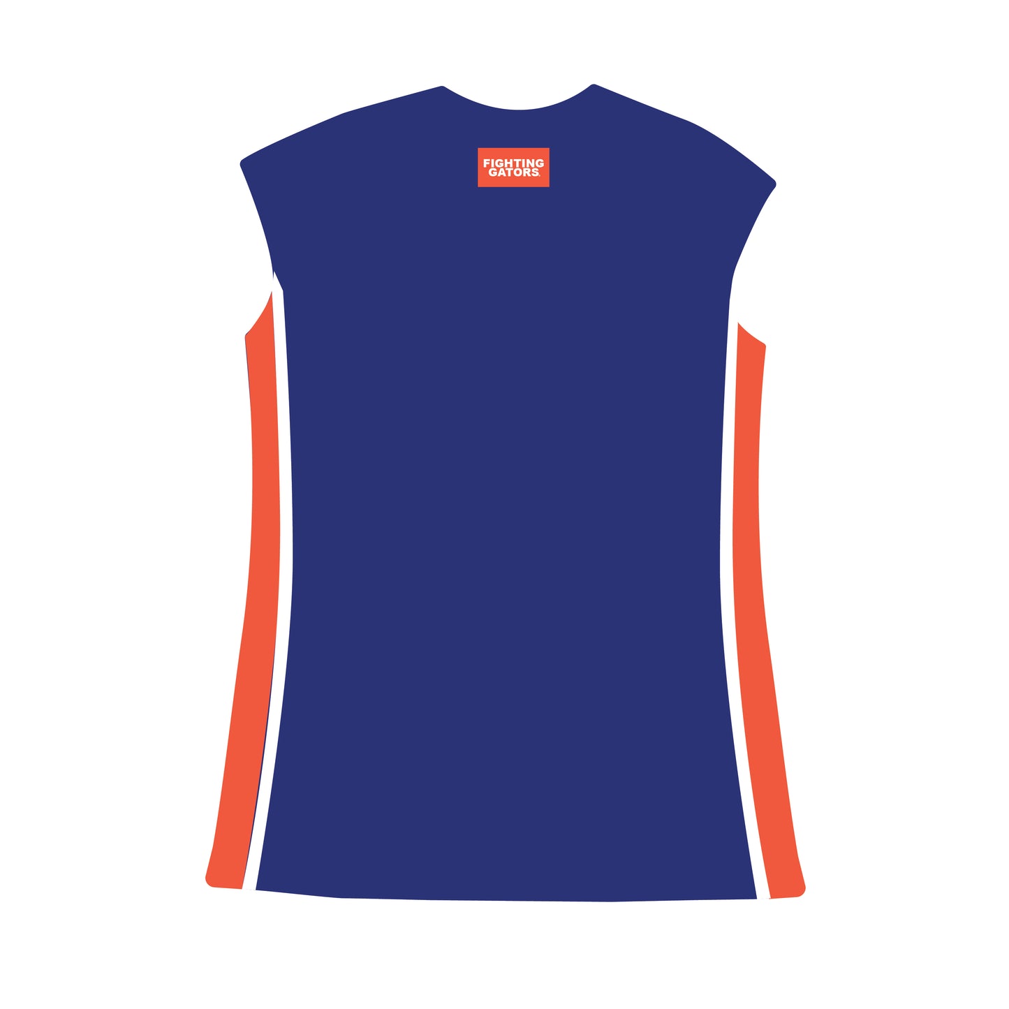 The Campbell Cap Sleeve Dress Gator Chomp Woven Label | Royal