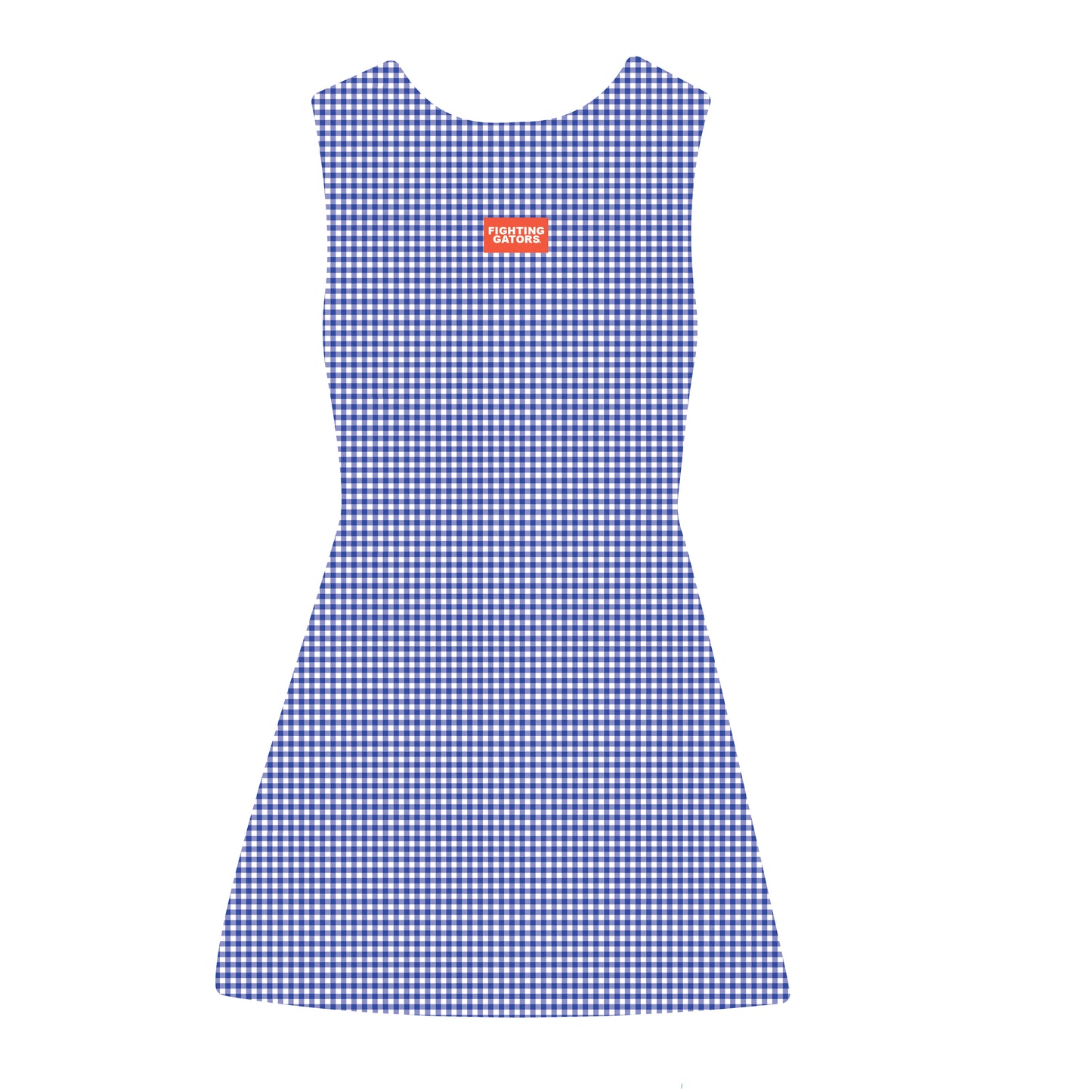 The Grace Gingham Dress Gator Chomp Woven Label | Royal