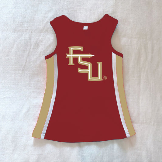 The Power Stripe Cheer Dress Florida State | Youth Garnet